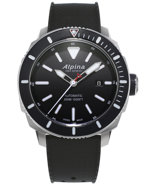 Alpina Seastrong Diver 300 Black (ref. AL-525LBG4V6) Black Bezel