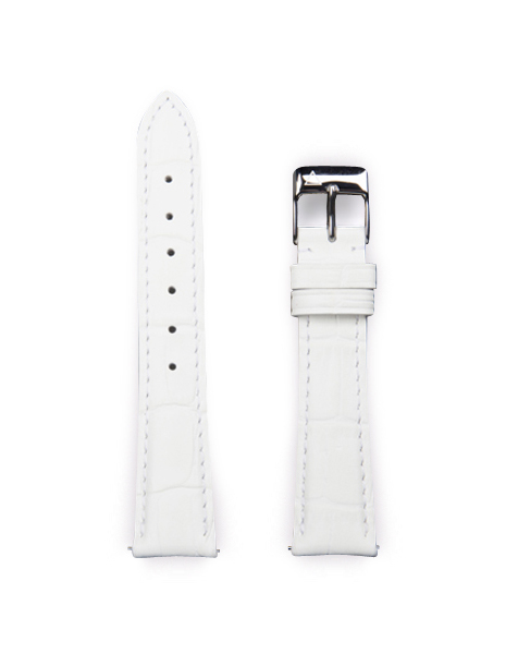 Alpina Genuine Leather Alpina Comtesse Strap for Ladies 17mm White (ref. ALS-WHITE17X14)